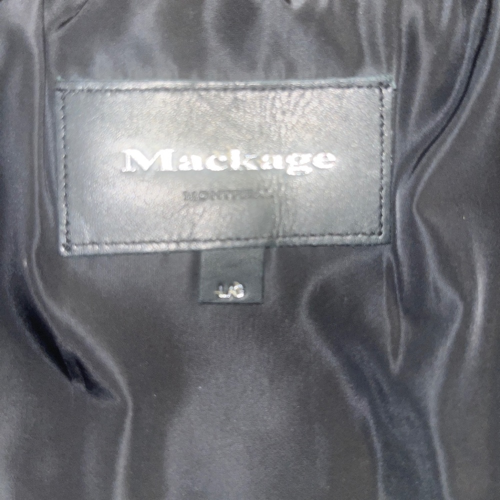 ADALI down coat with natural fur Signature Mackage Collar